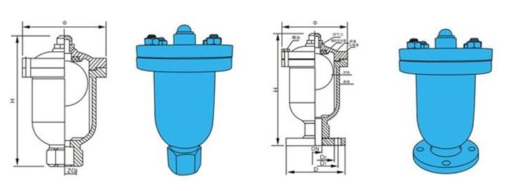 QB1單口自動排氣閥結(jié)構(gòu)圖