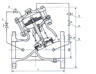 H104X活塞式可調(diào)減壓穩(wěn)壓閥結(jié)構(gòu)圖