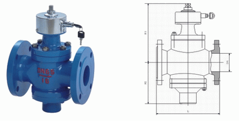 ZL47F自力式流量平衡閥(帶鎖)結(jié)構(gòu)圖