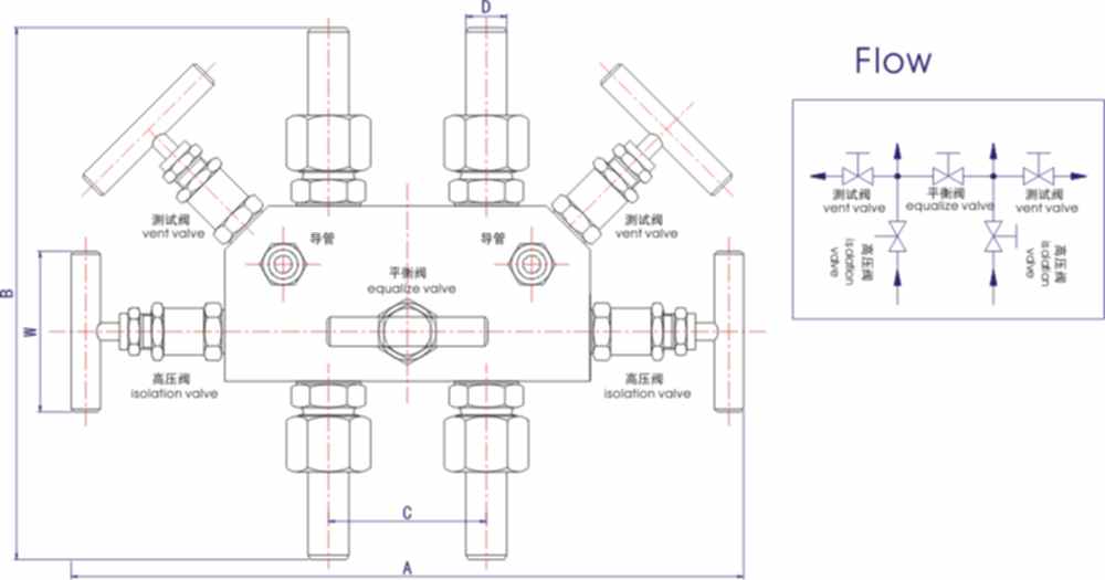 WF1/2五閥組結(jié)構(gòu)圖