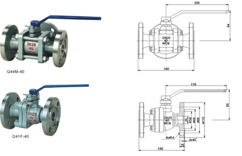Q44M焦?fàn)t球閥結(jié)構(gòu)圖