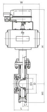 氣動V型調(diào)節(jié)球閥