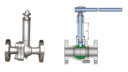 低溫球閥結(jié)構(gòu)圖