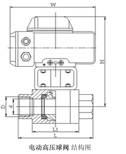 電動高壓球閥結(jié)構(gòu)圖