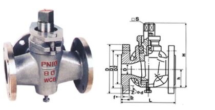 三通旋塞閥X44W-1.0結(jié)構(gòu)圖