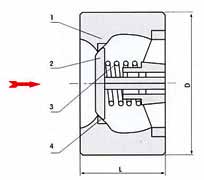 對夾式靜音止回閥結(jié)構(gòu)圖