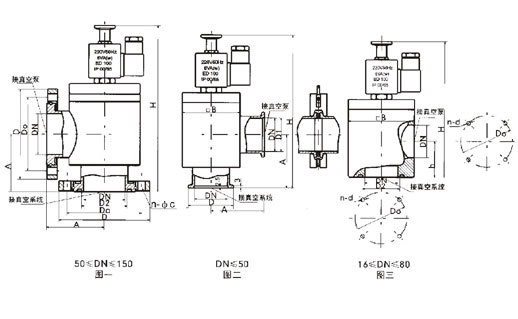 DYC-JQ型電磁真空帶充氣壓差閥